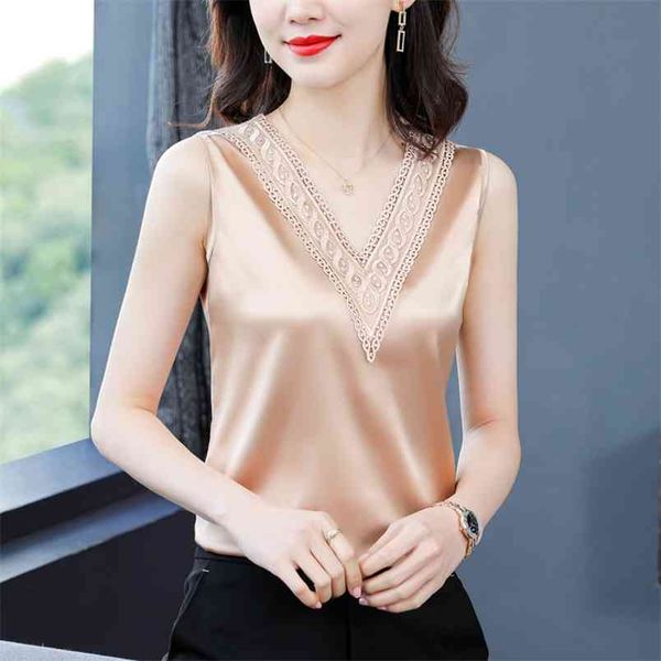 gkfnmt silk women woman satin tshirt tank lace shirts elastic v-neck shirt plus size 4xl 210507, White
gkfnmt silk women woman satin tshirt tank lace shirts elastic v-neck shirt plus size 4xl 210507, White