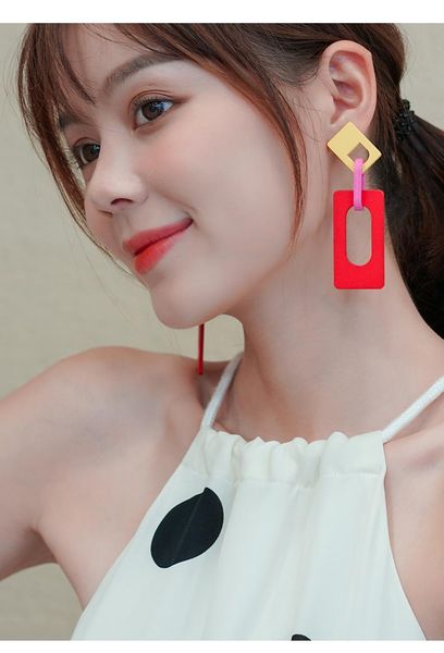 hoop & huggie stylish color earrings simple atmosphere long style cold wind net red tide fashion, Golden;silver
hoop & huggie stylish color earrings simple atmosphere long style cold wind net red tide fashion, Golden;silver