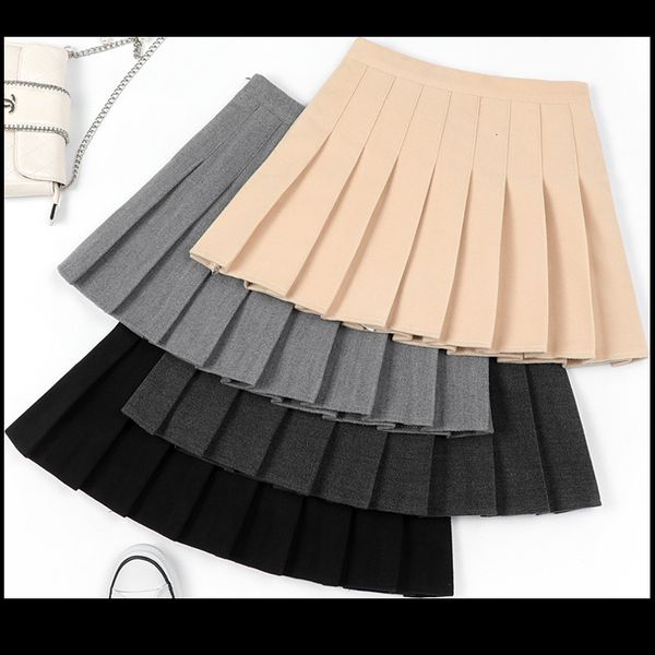skirt women's autumn winter woolen high waist pleated thickened color style, Black
skirt women's autumn winter woolen high waist pleated thickened color style, Black
