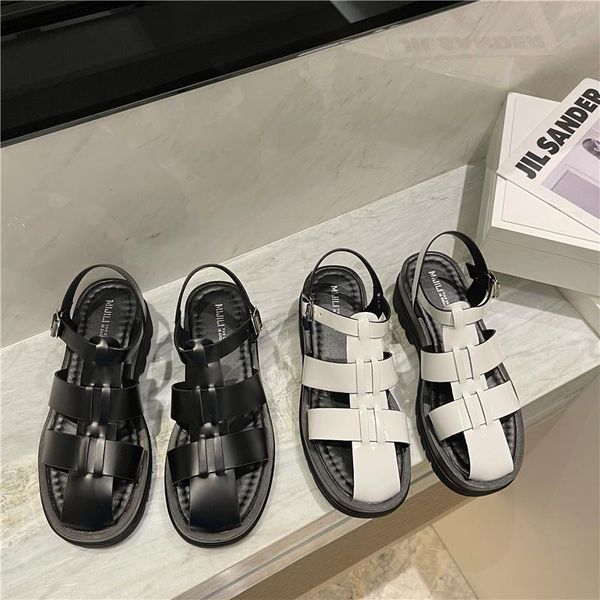 sandals peep-toe women summer 2021 casual versatile fashion platform, beach roman shoes, Black 
sandals peep-toe women summer 2021 casual versatile fashion platform, beach roman shoes, Black