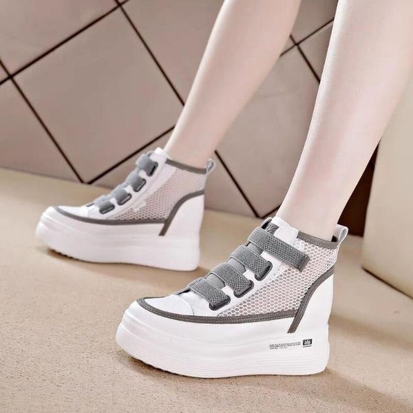 sandals thick-soled small white shoes summer thin section 2021 inner increase women's mesh breathable casual high-top, Black
sandals thick-soled small white shoes summer thin section 2021 inner increase women's mesh breathable casual high-top, Black