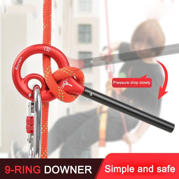cords, slings and webbing 150kg descender outdoor rock climbing 9-ring downhill rappelling equipment
cords, slings and webbing 150kg descender outdoor rock climbing 9-ring downhill rappelling equipment
