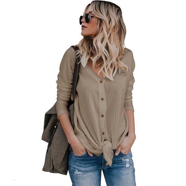 women's blouses & shirts anself women solid knitting blouse v-neck long sleeve button casual plus size autumn winter clothes basic car, White
women's blouses & shirts anself women solid knitting blouse v-neck long sleeve button casual plus size autumn winter clothes basic car, White
