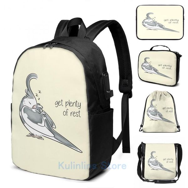 backpack funny graphic print plenty of rest usb charge men school bags women bag travel laptop
backpack funny graphic print plenty of rest usb charge men school bags women bag travel laptop