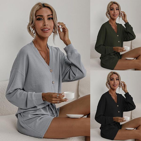 women's tracksuits donsignet women shorts outfits 2021 autumn long sleeve suit knitting jacket two-piece two piece, Gray
women's tracksuits donsignet women shorts outfits 2021 autumn long sleeve suit knitting jacket two-piece two piece, Gray