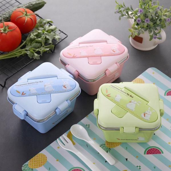 dinnerware sets cartoon children's stainless steel lunch box single layer heat preservation bowl three piece set sealed fork spoon lun
dinnerware sets cartoon children's stainless steel lunch box single layer heat preservation bowl three piece set sealed fork spoon lun