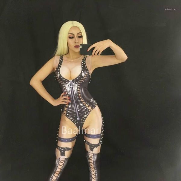 women's jumpsuits & rompers summer sleeveless rivet jumpsuit nightclub bodysuit costume outfit performance stage show party dance wear, Black;white
women's jumpsuits & rompers summer sleeveless rivet jumpsuit nightclub bodysuit costume outfit performance stage show party dance wear, Black;white
