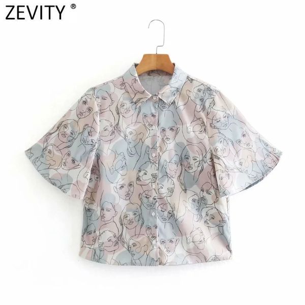 zevity women fashion abstract portrait print breasted blouse office lady flare sleeve casual shirts chic chemise ls9135 210419, White
zevity women fashion abstract portrait print breasted blouse office lady flare sleeve casual shirts chic chemise ls9135 210419, White