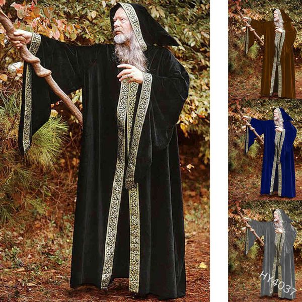 men's wool & blends european and american medieval retro hooded horn sleeve solid color lace trench coat long stage costume hy4037, Black
men's wool & blends european and american medieval retro hooded horn sleeve solid color lace trench coat long stage costume hy4037, Black