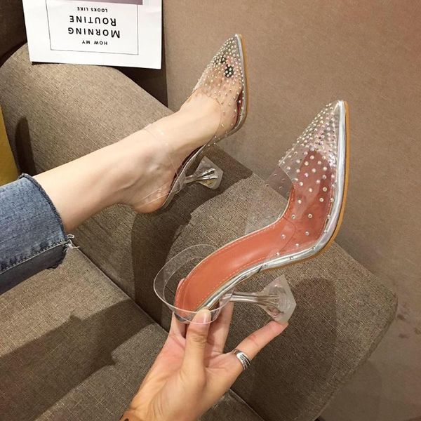 crystal pointed pvc transparent women sandals high heels shoes ladies perspex spike heel back strap pumps, Black
crystal pointed pvc transparent women sandals high heels shoes ladies perspex spike heel back strap pumps, Black