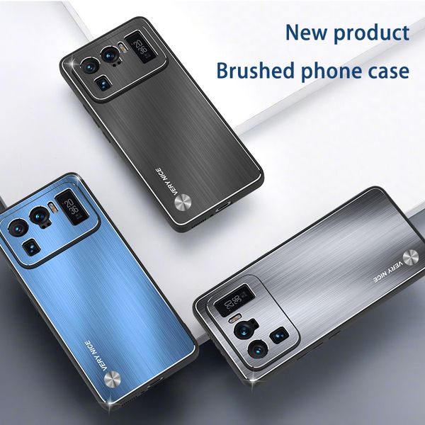 brushed mobile phone case for xiaomi 11 pro/lite/ultra, hard metal brushed back panel and tpu soft edge all-round protection
brushed mobile phone case for xiaomi 11 pro/lite/ultra, hard metal brushed back panel and tpu soft edge all-round protection