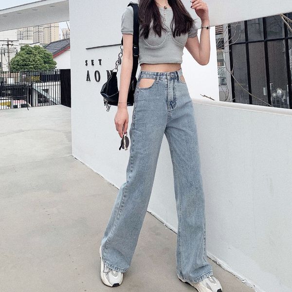 big hole jeans for women with high waist women punk denim pencil pants vintage mom boyfriend jeans, Blue
big hole jeans for women with high waist women punk denim pencil pants vintage mom boyfriend jeans, Blue