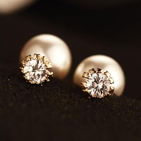 female earrings with mother zircon women's front version fashion simulated pearl party gifts for women stud, Golden;silver
female earrings with mother zircon women's front version fashion simulated pearl party gifts for women stud, Golden;silver
