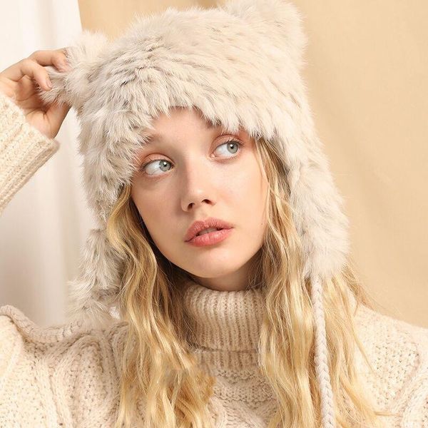 beanie/skull caps ears fur beanies hat for women autumn winter japanese lady girl fashion warm cute knitted pompom protect, Blue;gray
beanie/skull caps ears fur beanies hat for women autumn winter japanese lady girl fashion warm cute knitted pompom protect, Blue;gray