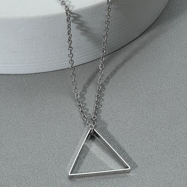 women men simple hollow triangle long chain necklace silver color statement couple choker gifts fashion jewelry pendant necklaces
women men simple hollow triangle long chain necklace silver color statement couple choker gifts fashion jewelry pendant necklaces