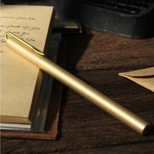 ballpoint pens 1 pcs luxury gold optional minimalism superfine pen pure brass stationery copper ballpen writing office, Blue;orange
ballpoint pens 1 pcs luxury gold optional minimalism superfine pen pure brass stationery copper ballpen writing office, Blue;orange