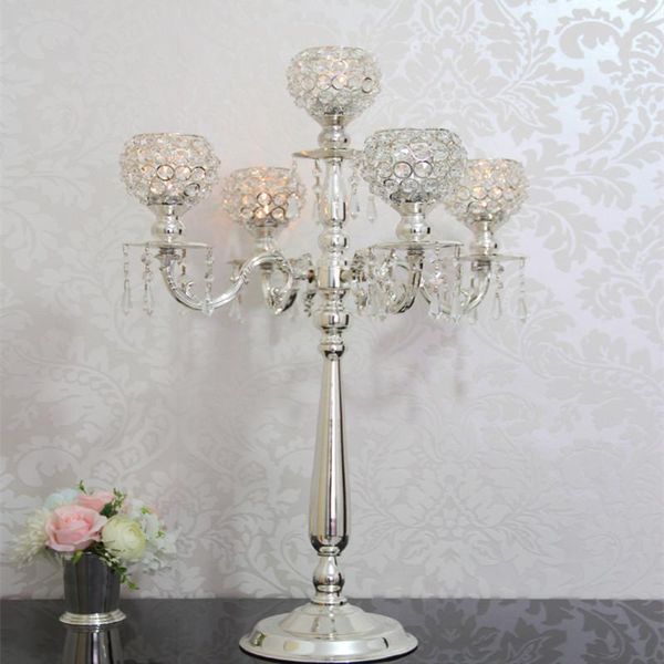 party decoration 75 cm height 5-arms metal chrome / gold candelabras with crystal pendants wedding candle holder event centerpiece
party decoration 75 cm height 5-arms metal chrome / gold candelabras with crystal pendants wedding candle holder event centerpiece