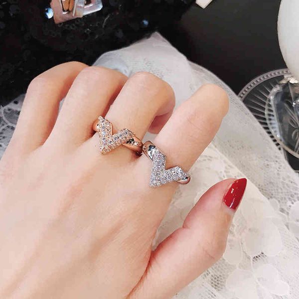 ring japanese and korean diamond v-shaped opening design personality fashion trendy student temperament joint female, Silver
ring japanese and korean diamond v-shaped opening design personality fashion trendy student temperament joint female, Silver