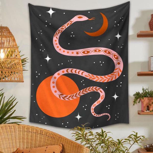 tapestries sun moon snake tapestry wall hanging black abstract art living room bedroom dorm decoration
tapestries sun moon snake tapestry wall hanging black abstract art living room bedroom dorm decoration