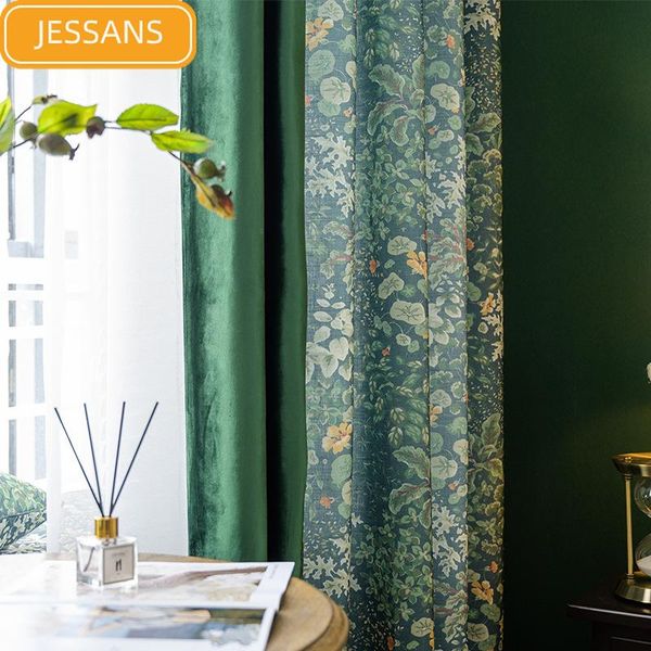 curtain & drapes american pastoral floral cotton and linen printing stitching curtains for living room bedroom bay windows customized produc
curtain & drapes american pastoral floral cotton and linen printing stitching curtains for living room bedroom bay windows customized produc