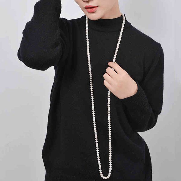 necklaces nymph long necklace natural freshwater pearl jewlery sweater chain 6-7mm near round for wedding gril x402, Silver
necklaces nymph long necklace natural freshwater pearl jewlery sweater chain 6-7mm near round for wedding gril x402, Silver