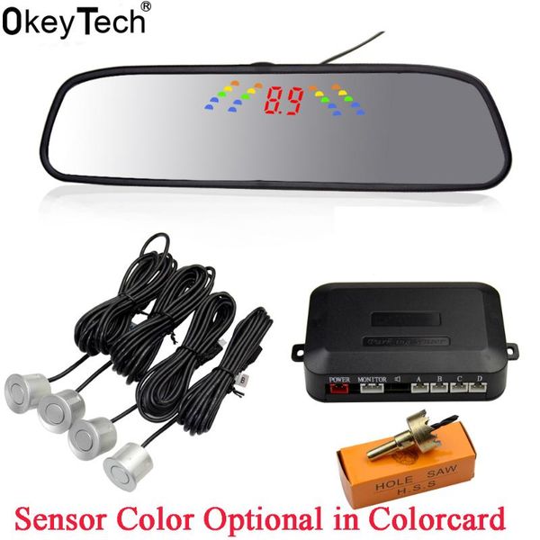 car rear view cameras& parking sensors okeytech led display sensor kit mirror digital auto radar system with 4 bi-bi buzzer
car rear view cameras& parking sensors okeytech led display sensor kit mirror digital auto radar system with 4 bi-bi buzzer