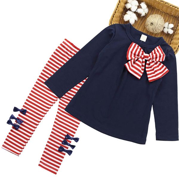 casual children clothing set autumn long sleeve bow shirts striped leggings baby girls for 3-7y 210528, White
casual children clothing set autumn long sleeve bow shirts striped leggings baby girls for 3-7y 210528, White