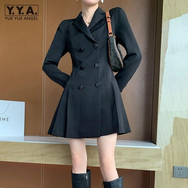 casual dresses office ladies slim fit double breasted suit dress women classic black short mini pleated spring autumn long sleeve, Black;gray
casual dresses office ladies slim fit double breasted suit dress women classic black short mini pleated spring autumn long sleeve, Black;gray