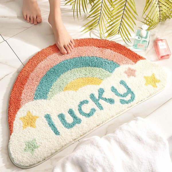 bath mats absorbent quick-drying mat semi-circular rainbow bathroom thickened microfiber shower room door rug
bath mats absorbent quick-drying mat semi-circular rainbow bathroom thickened microfiber shower room door rug