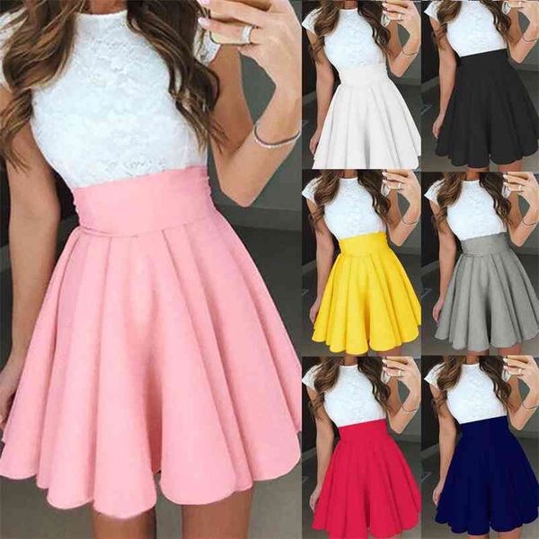 women solid color high waist pleated skirt spring summer casual a-line skirts uniform mini short skirts 210412, Black
women solid color high waist pleated skirt spring summer casual a-line skirts uniform mini short skirts 210412, Black