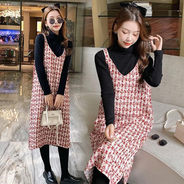 maternity dresses 9703# autumn winter korean fashion plaid woolen dress elegant chic ins a line clothes for pregnant women pregnancy set, White
maternity dresses 9703# autumn winter korean fashion plaid woolen dress elegant chic ins a line clothes for pregnant women pregnancy set, White