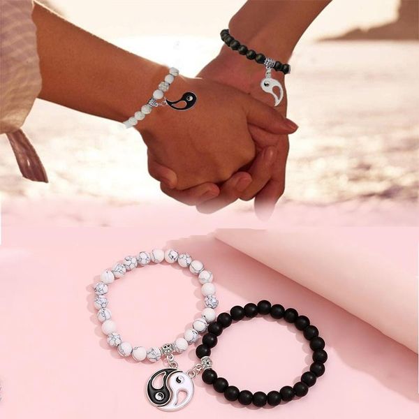 beaded, strands 2pcs/set chinese style yin yang dripping oil black and white couple beaded bracelets natural stone bracelet couples friends
beaded, strands 2pcs/set chinese style yin yang dripping oil black and white couple beaded bracelets natural stone bracelet couples friends