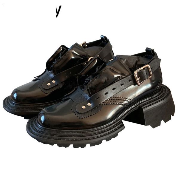 sandals thick bottom casual shoes female genuine leather round toe metal buckle decor british style platform lace up flat women zo, Black
sandals thick bottom casual shoes female genuine leather round toe metal buckle decor british style platform lace up flat women zo, Black