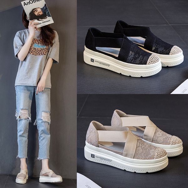 2021 summer new sandals womens fisherman shoes thick bottom heighten casual shoes womens lace lazy shoes slip-on, Black
2021 summer new sandals womens fisherman shoes thick bottom heighten casual shoes womens lace lazy shoes slip-on, Black