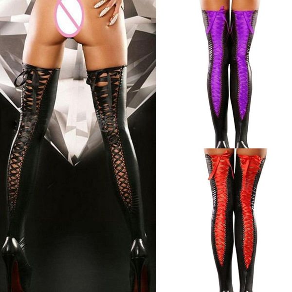 socks & hosiery club women comfortable thigh-high stockings leather lace up bow long women's female warm over knee, Black;white
socks & hosiery club women comfortable thigh-high stockings leather lace up bow long women's female warm over knee, Black;white