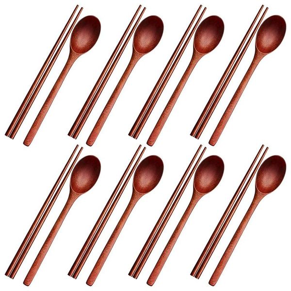 chopsticks 16pcs long handle wooden spoon and set flatware reusable tableware combination utensils for eating
chopsticks 16pcs long handle wooden spoon and set flatware reusable tableware combination utensils for eating