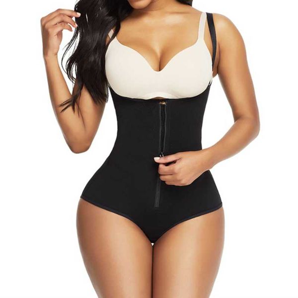 women's shapers waist trainer slimming shapewear postpartum recovery fajas with zipper corset effect butt-lifting body shaper, Black;white
women's shapers waist trainer slimming shapewear postpartum recovery fajas with zipper corset effect butt-lifting body shaper, Black;white
