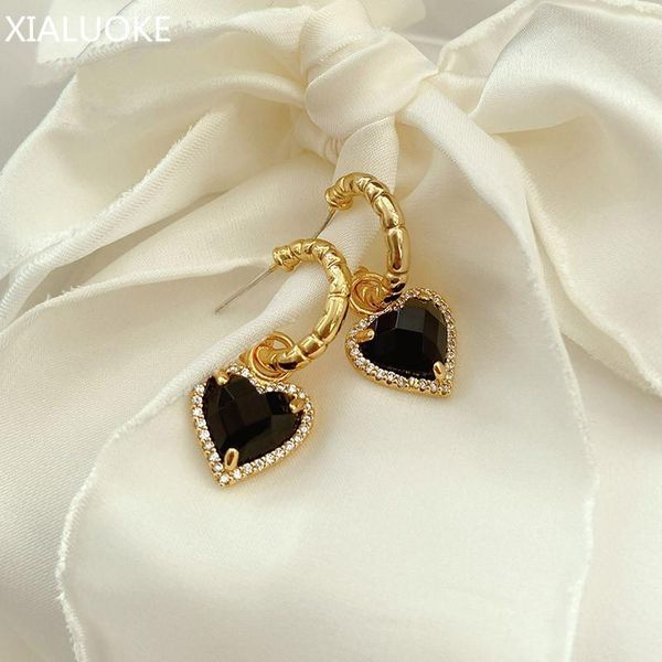 dangle & chandelier xialuoke s925 needle retro geometric c heart pendant earrings for women elegant black glass tassel fashion jewelry 2021, Silver
dangle & chandelier xialuoke s925 needle retro geometric c heart pendant earrings for women elegant black glass tassel fashion jewelry 2021, Silver