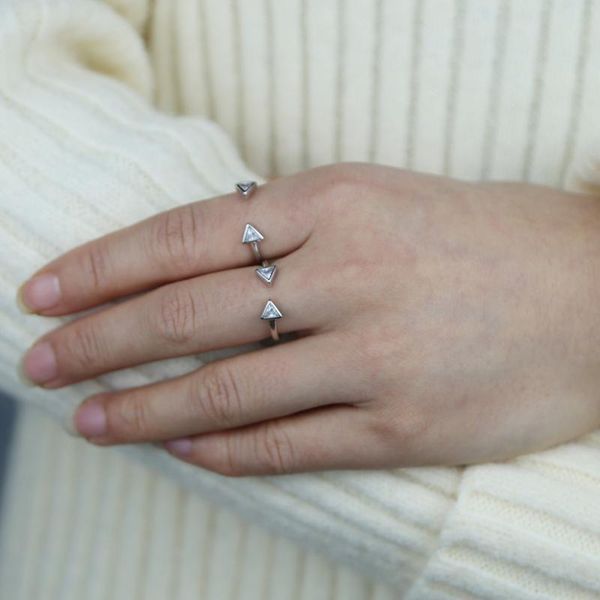 cluster rings real 925 sterling silver jewelry wholesale drop double triangle cz geometric open cute dainty girl, Golden;silver
cluster rings real 925 sterling silver jewelry wholesale drop double triangle cz geometric open cute dainty girl, Golden;silver