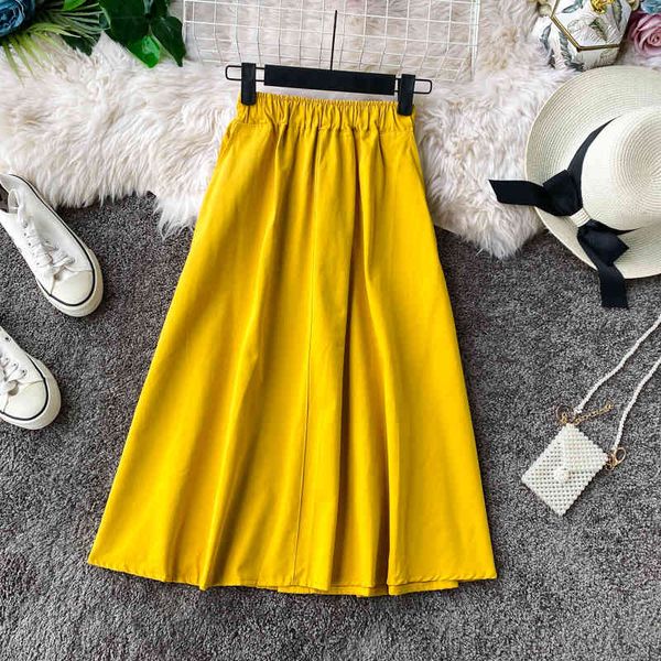 fashion korean skirt female women green swing skirt wild elastic waist small a-line high womens midi skirts 210420, Black
fashion korean skirt female women green swing skirt wild elastic waist small a-line high womens midi skirts 210420, Black