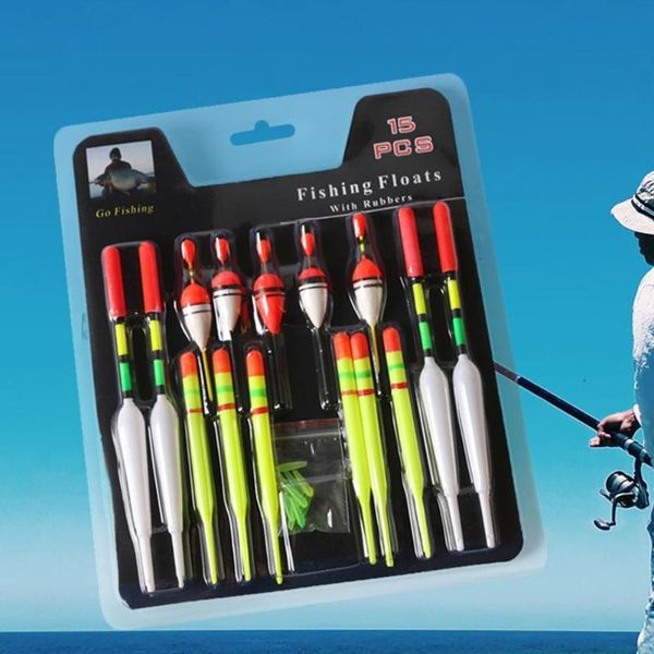 fishing accessories 15pc/set strong buoyancy angling float bright surface lightweight vertical buoy sea assorted lures night
fishing accessories 15pc/set strong buoyancy angling float bright surface lightweight vertical buoy sea assorted lures night