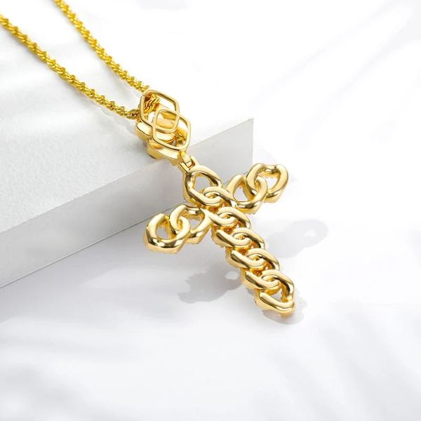cross necklace christmas gift to boyfriend sword shape real gold plated jewelry pendant zircon crystal punk for men necklaces, Silver
cross necklace christmas gift to boyfriend sword shape real gold plated jewelry pendant zircon crystal punk for men necklaces, Silver
