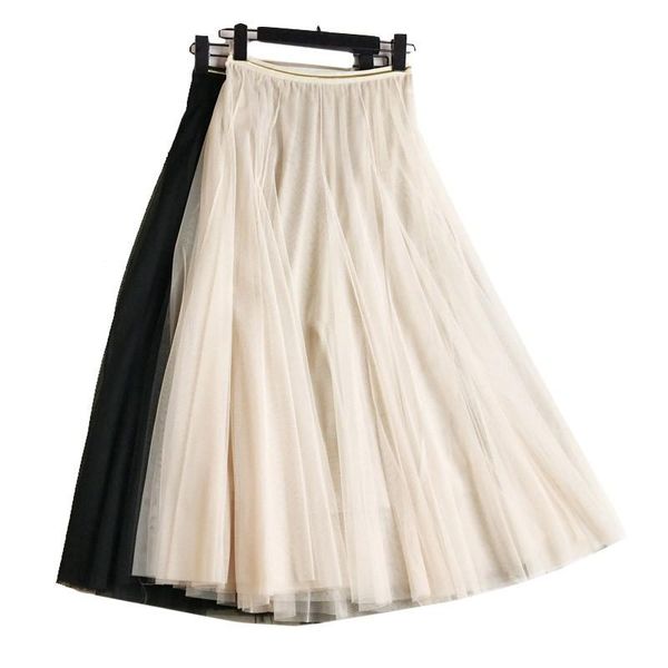 mesh lace gauze skirt female summer swing fairy long skirts women elasticity waist fashion apricot, Black
mesh lace gauze skirt female summer swing fairy long skirts women elasticity waist fashion apricot, Black