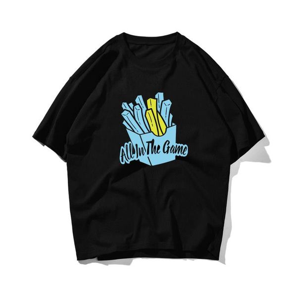 men's t-shirts french fries printing print t shirt oversized mans t-shirt trendy couple tshirts 100% cotton 2022 summer men simplicity, White;black
men's t-shirts french fries printing print t shirt oversized mans t-shirt trendy couple tshirts 100% cotton 2022 summer men simplicity, White;black