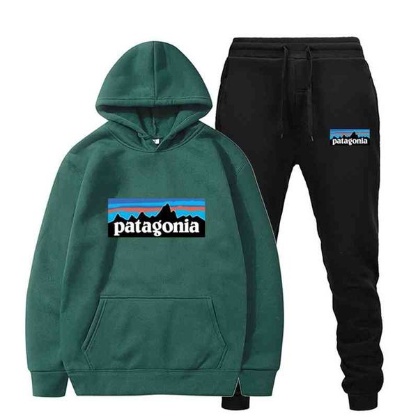 japan limited patagonia bata mountain printed sweater set plush thickened hoodie pants, Black
japan limited patagonia bata mountain printed sweater set plush thickened hoodie pants, Black