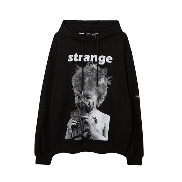 high street fashion brand hooded large sweater dark chocolate little girl long sleeve pullover men's hoodie, Black
high street fashion brand hooded large sweater dark chocolate little girl long sleeve pullover men's hoodie, Black