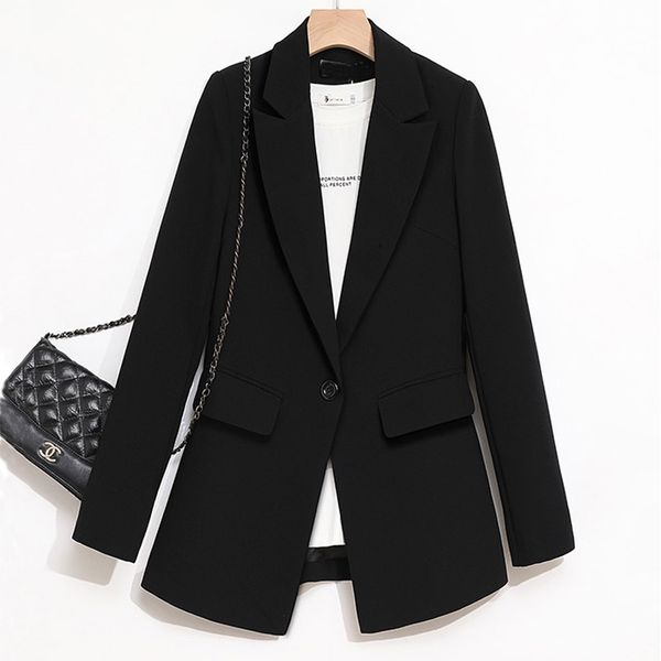 women's suits & blazers women fashion slim wear single button blazer coat vintage long sleeve pockets female casual outerwear chic -4, White;black
women's suits & blazers women fashion slim wear single button blazer coat vintage long sleeve pockets female casual outerwear chic -4, White;black