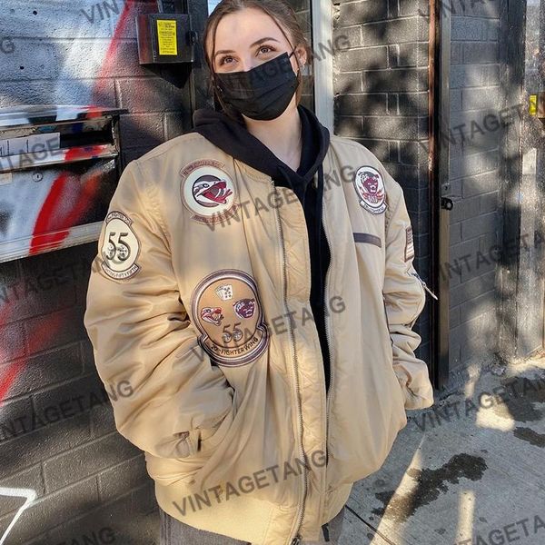 women's jackets b-toto american retro khaki baseball uniform cotton jacket female design sense niche winter 2021 fashion, Black;brown
women's jackets b-toto american retro khaki baseball uniform cotton jacket female design sense niche winter 2021 fashion, Black;brown