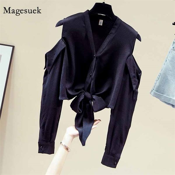 autumn off-shoulder black shirt women long sleeve v-neck cardigan chiffon blouse lace-up bow 11593 210512, Black;gray
autumn off-shoulder black shirt women long sleeve v-neck cardigan chiffon blouse lace-up bow 11593 210512, Black;gray