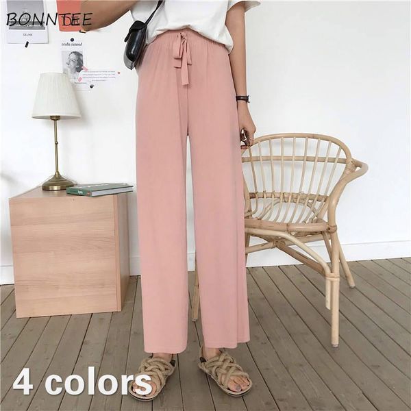 women's pants & capris women solid elastic waist wide leg korean style summer breathable leisure casual trousers daily streetwear women, Black;white
women's pants & capris women solid elastic waist wide leg korean style summer breathable leisure casual trousers daily streetwear women, Black;white